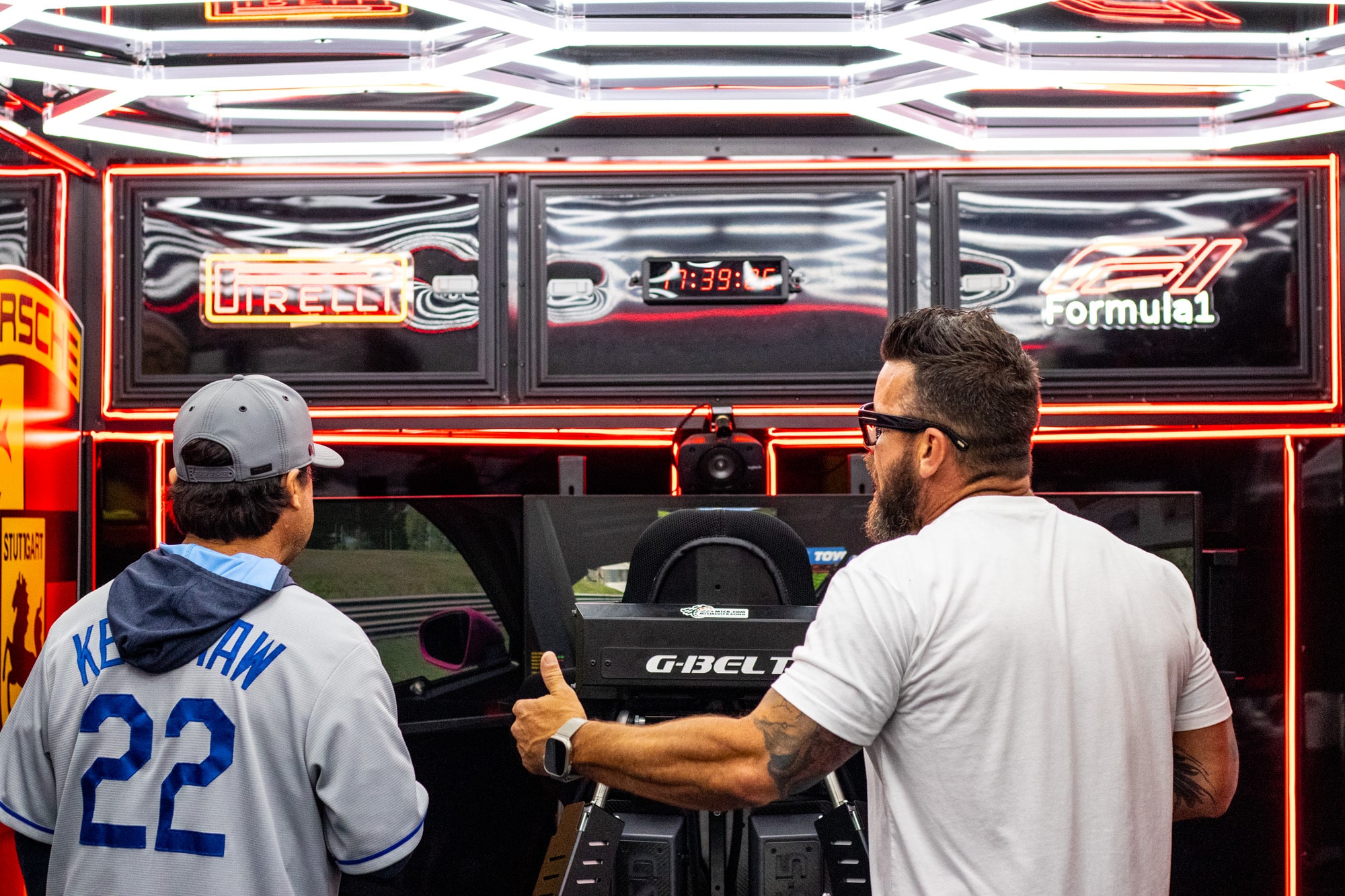 Corporate activation racing simulator