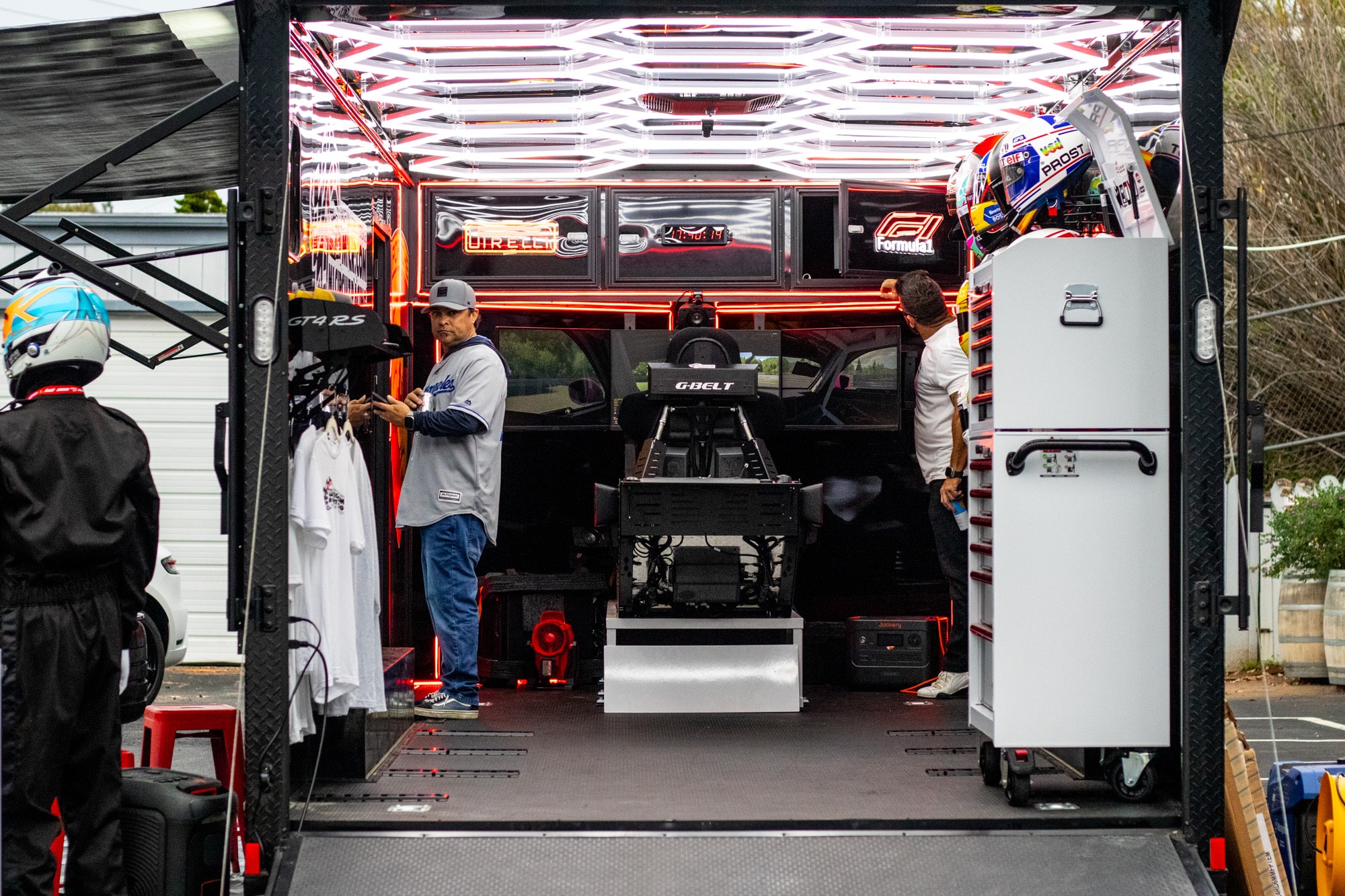 Festival and winery racing simulator event