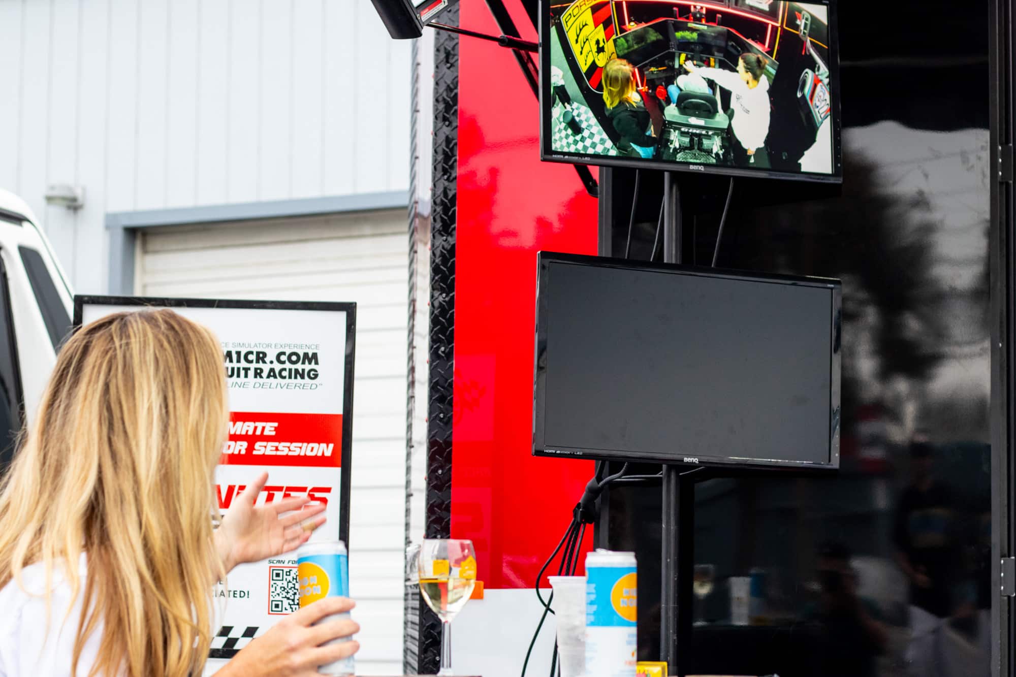 Private party racing simulator event